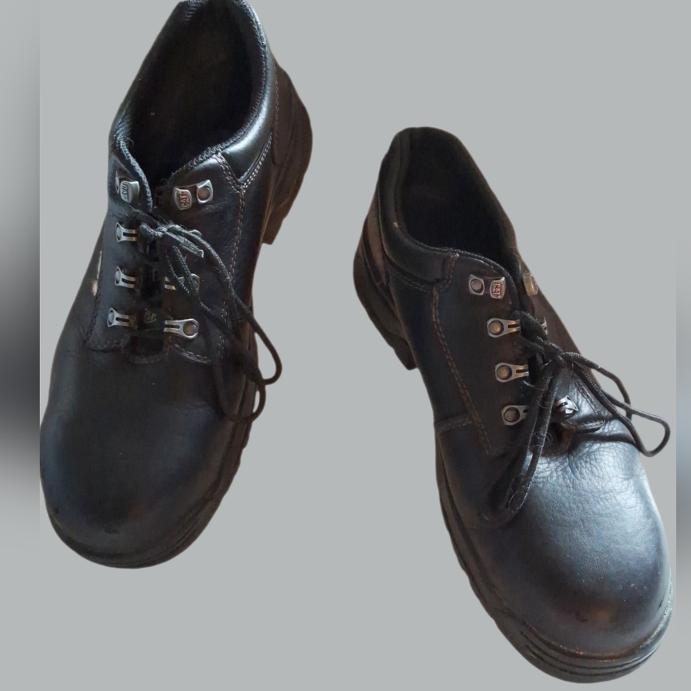 Men's CATEPILLAR Steel Toe Work Boots Size 11 US Wide - Black